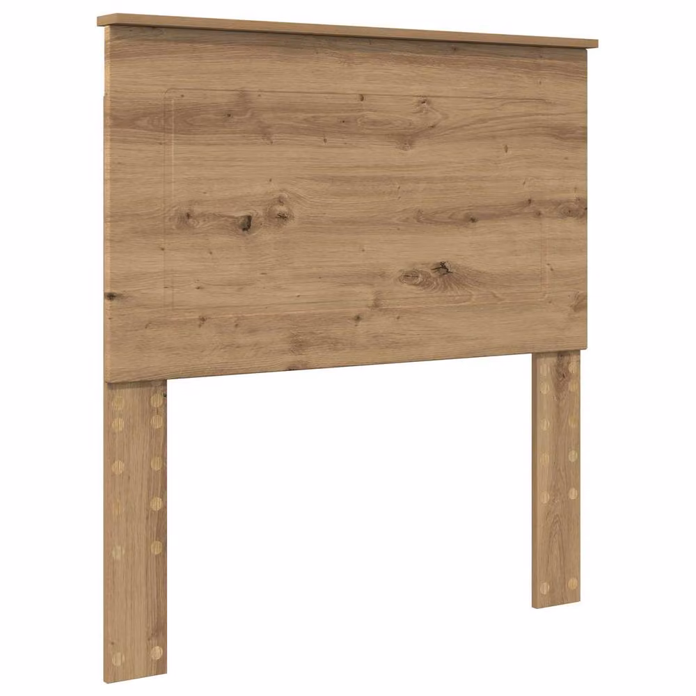 Berkfield Home Artisan Oak Bed Frame in Brown, Solid Pine and Wood, W/D/H: 100 x 200 cm – 3
