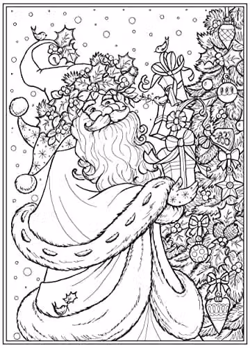 Creative Haven Enchanted Christmas Colouring Book by Dover Publications – 2