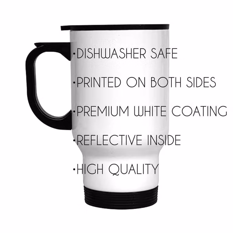 60 SECOND MAKEOVER Awesome Truck Driver Metal Travel Mug in White