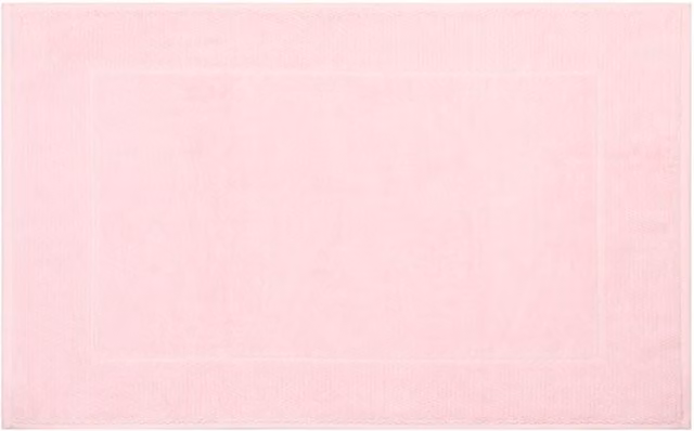 Torres Novas Pink Cotton Quick-Drying Rectangular Bath Mat, W/D/H: 80 x 50 x 1 cm
