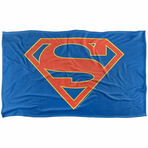 Warner Bros. Supergirl The TV Series Logo Silky Touch Super Soft Fleece Throw Blanket, Multicolour, W: 91.44 cm x L: 147 cm – 1