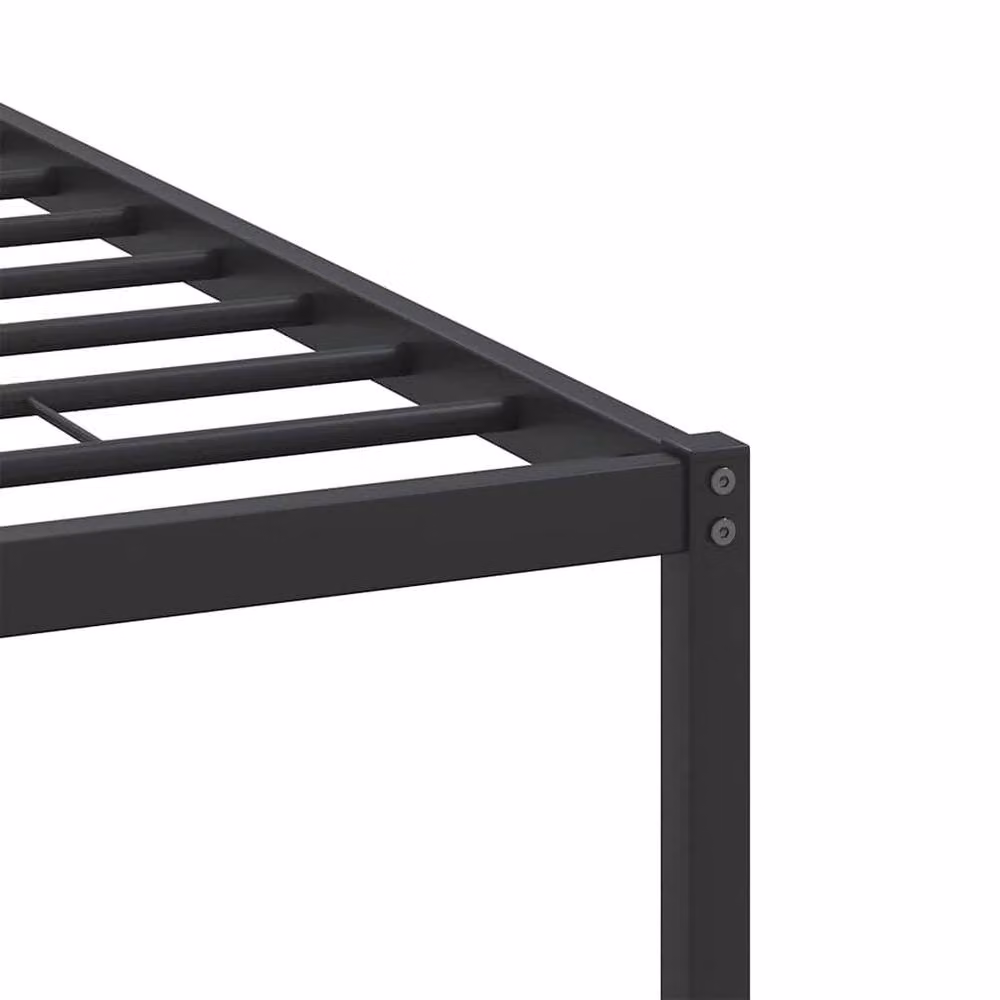 Berkfield Home Decorative Small Double Bed Frame in Sonoma Oak and Black, W/D/H: 200 x 120 x 91.5 cm – 5