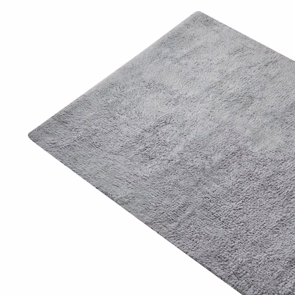 Wyld and Coco Grey Cotton Bath Mat, W: 60 cm, D: 90 cm – 3