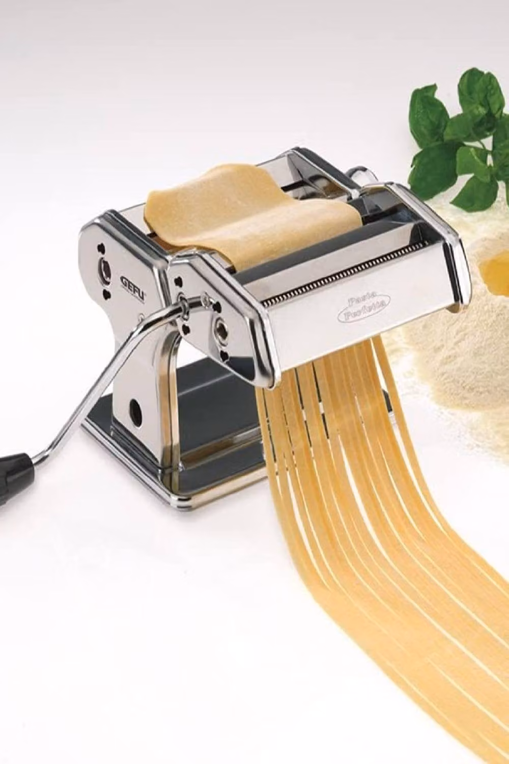 Gefu Pasta Perfetta Manual Pasta Roller and Cutter in Silver Stainless Steel for Tagliatelle and Lasagne Sheets – 2