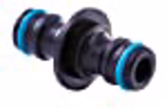 Flopro Flopro+ Double Male Quick Coupling Connector, 12.5mm (1/2 inch), Black Plastic