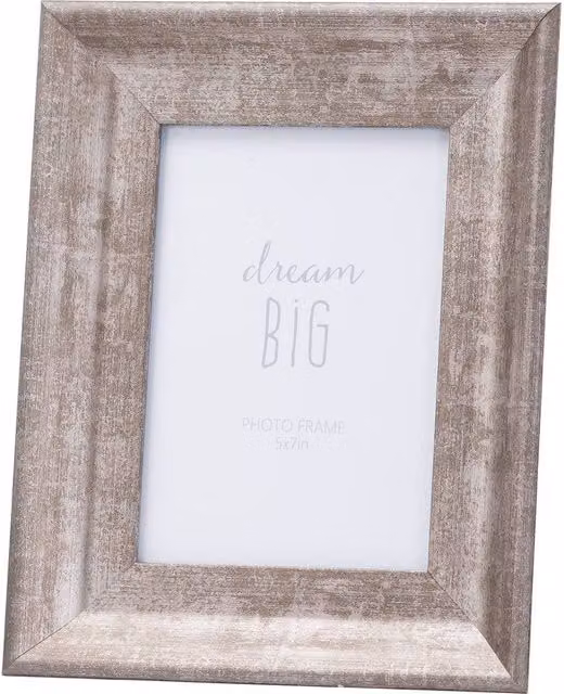 Love Lace Rectangular Matt Silver Wood Tabletop Photo Frame – 1