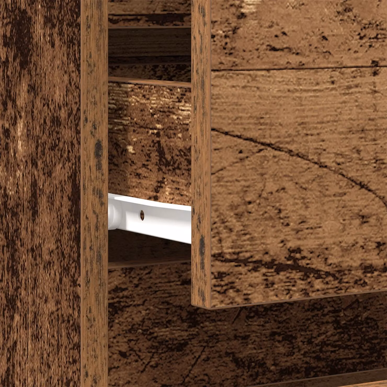 Berkfield Home Bedside Cabinet in Brown Old Wood, W/D/H: 40 x 35 x 70 cm – 5