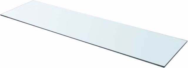 Berkfield Home Wall Mounted Glass Shelves, 2 Pack, Transparent, W: 110 cm, D: 30 cm, H: 30 cm
