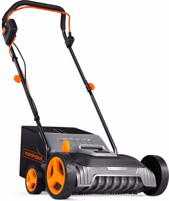 VonHaus 1500W Artificial Grass Brush in Grey with 35L Collection Bag and Nylon Bristles
