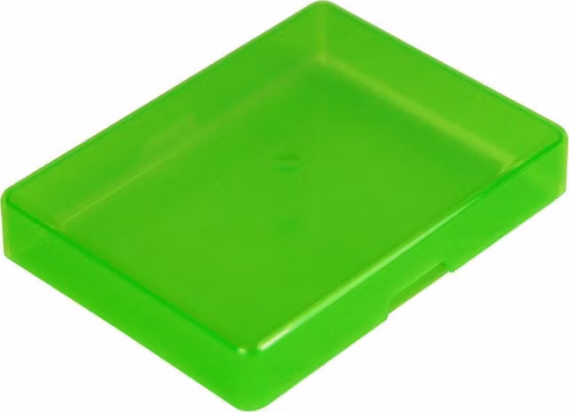 WestonBoxes Plastic Playing Card and Poker Card Storage Boxes, Green, Pack of 50, Depth: 1.5 cm