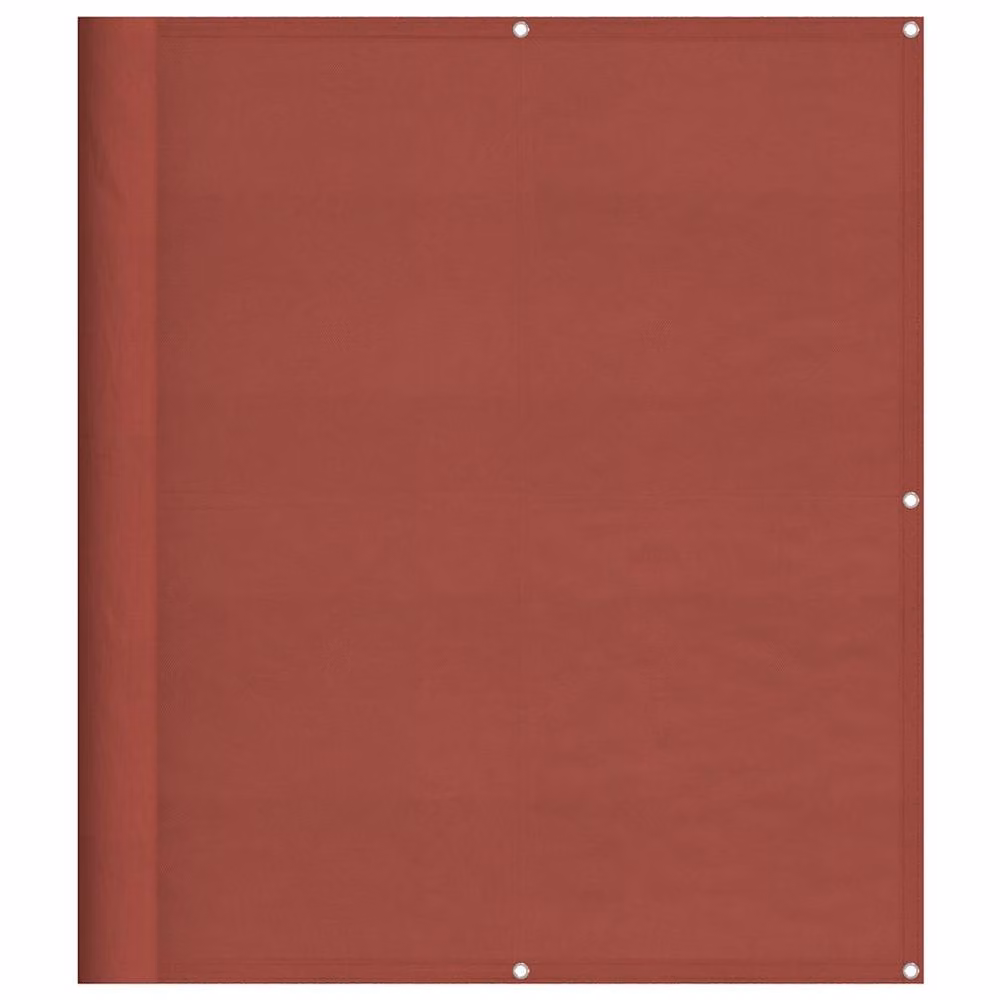 Berkfield Home Balcony Screen in Terracotta Red, W: 120 cm, H: 700 cm, 100% Polyester Oxford – 2