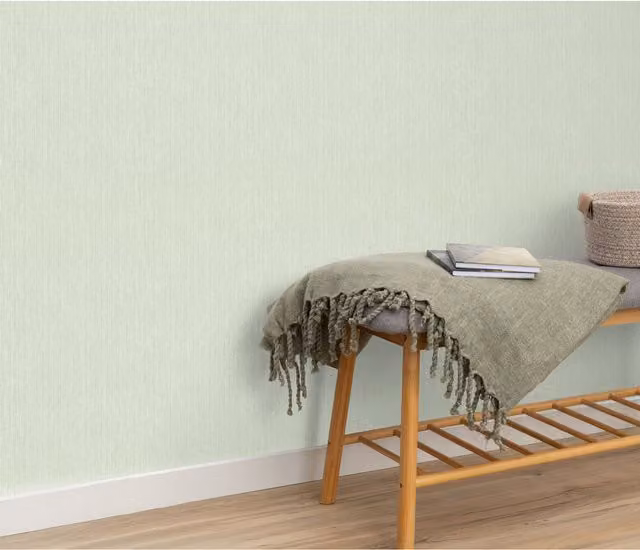 Erismann Stoneweave Textile Wallpaper in Green with Abstract Minimalist Design