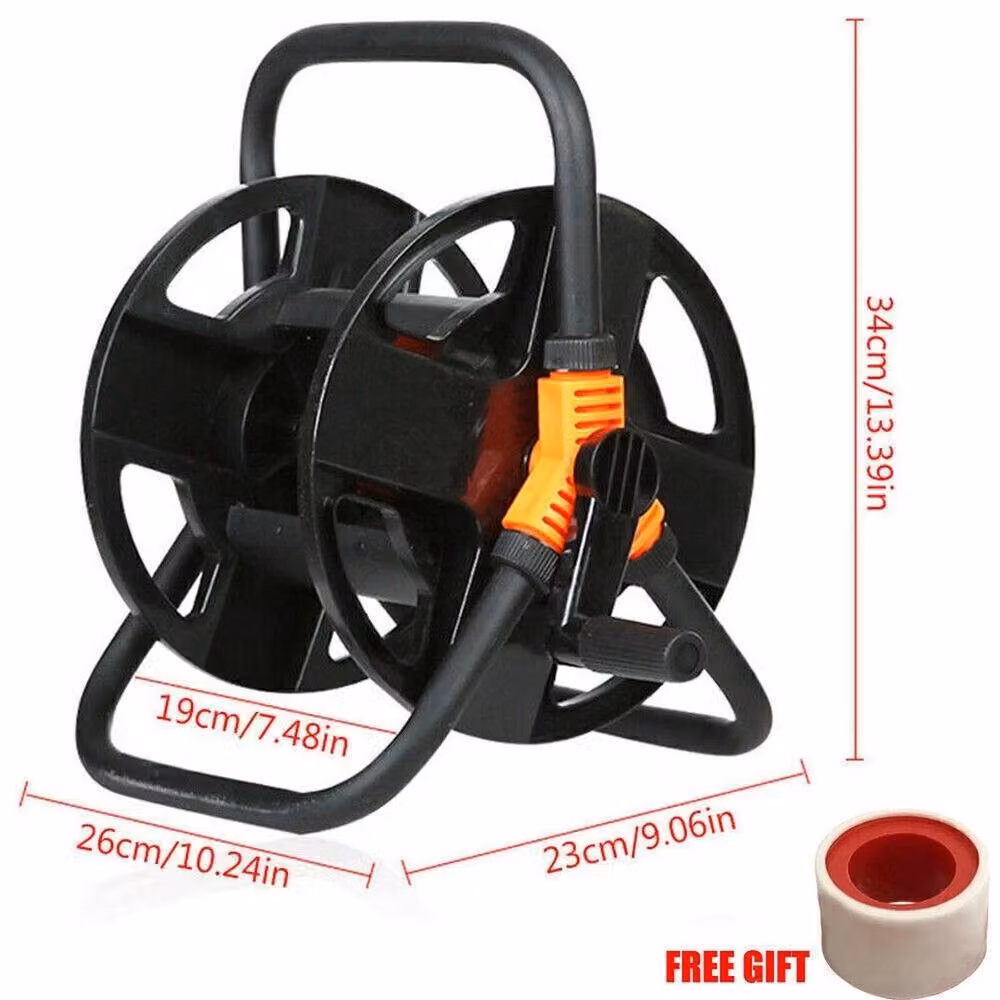 Kelvenix Portable Freestanding Garden Hose Reel Cart in Black – 2