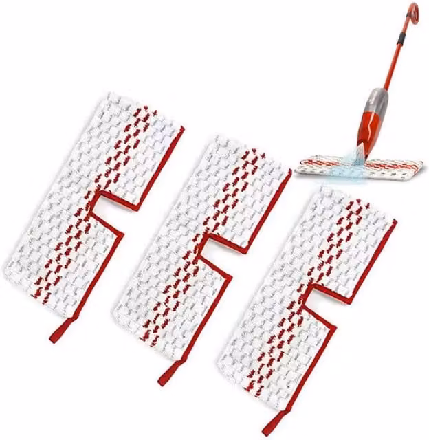 NESTLUNE 3-Pack Max Mop Refill Set in White, W/D/H: 100 x 15 x 15 cm