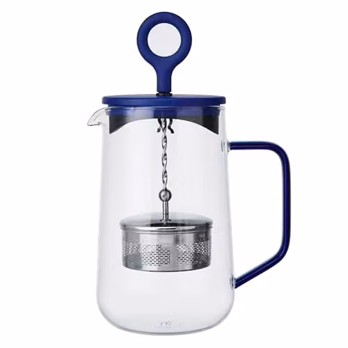La Cafetiere Gyro Glass Spinning Infuser Teapot, Blue, 1.25 l
