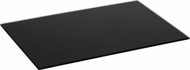 Harbour Housewares Black Glass Rectangular Chopping Board, W: 50 cm, D: 40 cm