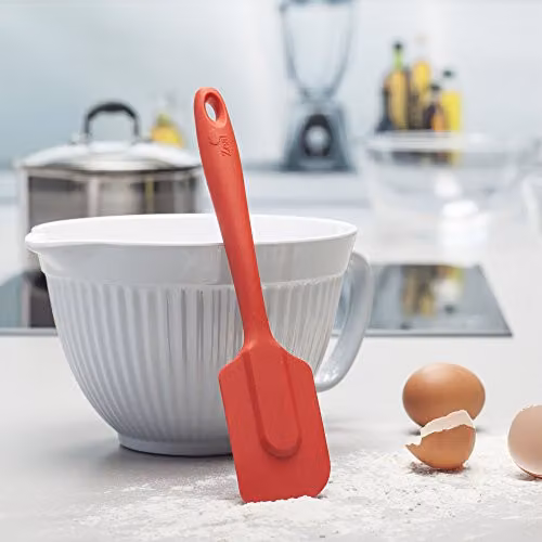 Zeal Red Silicone Non-Stick Spatula with Hanging Loop, 26 cm – 3