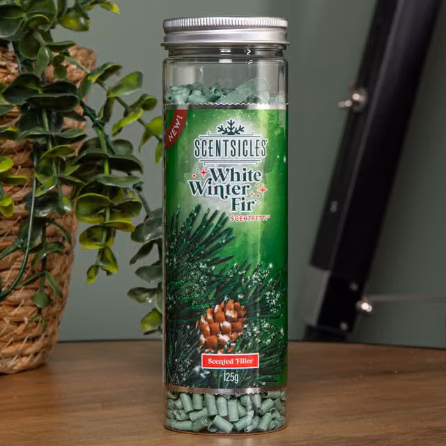 Samuel ALEXANDER White Winter Fir Scentfetti Christmas Decoration, 125g – 1