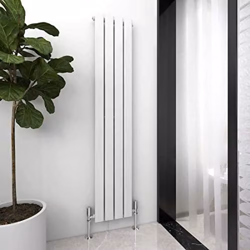 MCC Direct Designer Flat Panel Double Radiator, White, H 160 cm x W 27.2 cm x D 27.2 cm – 1
