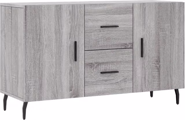 Berkfield Home Grey Sonoma Sideboard in Engineered Wood W/D/H: 100 x 36 x 60 cm – 1