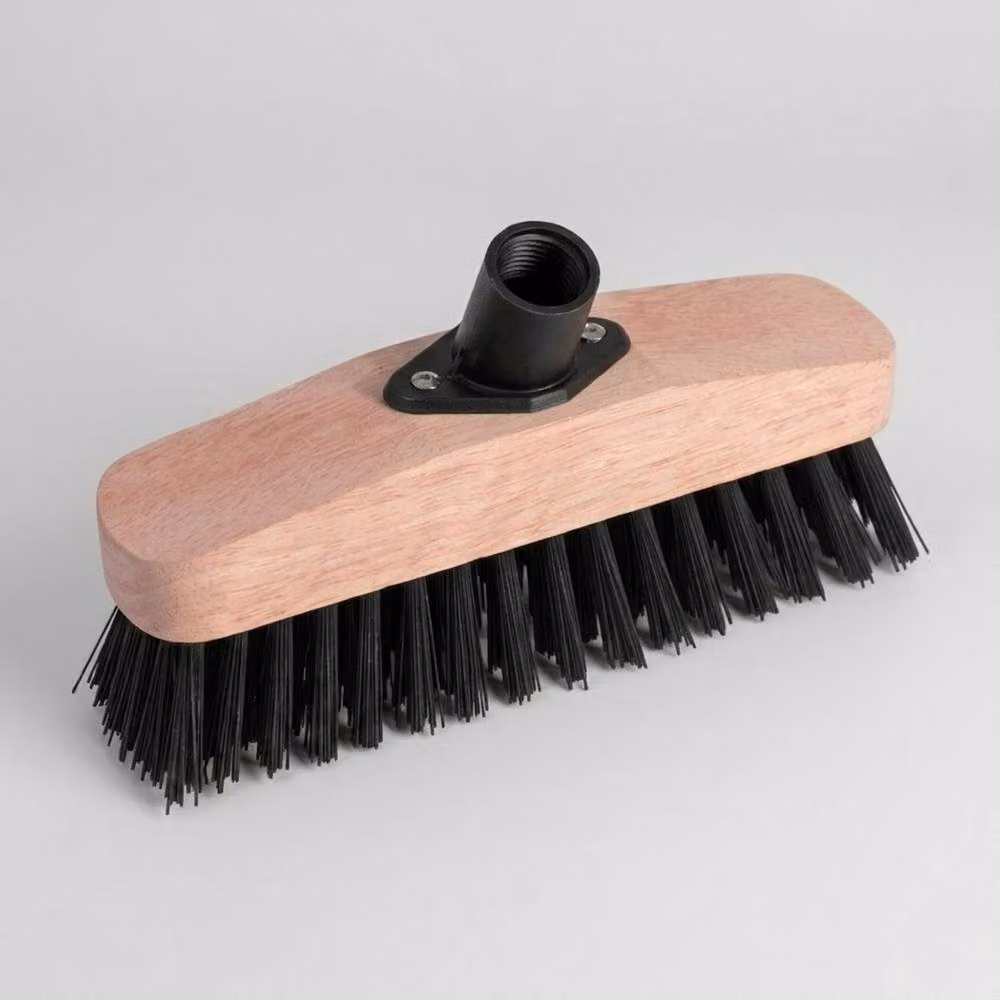 Bedsland Heavy Duty Floor Scrubbing Brush Head with Stiff Bristles, Black and Multicolour, Width: 22.86 cm – 2