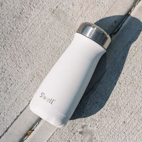 S'well Stainless Steel Traveler Vacuum-Insulated Travel Mug, White, 473 ml – 4