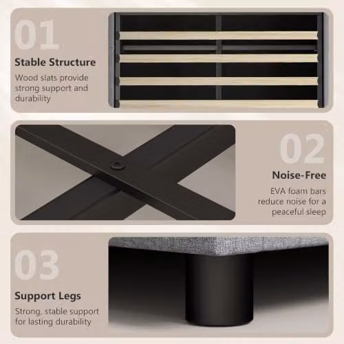 HOMCOM King Ottoman Bed Frame with Lift Up Storage, RGB LED Lighting and USB Charging Port, Grey, W: 150 cm, D: 200 cm – 8
