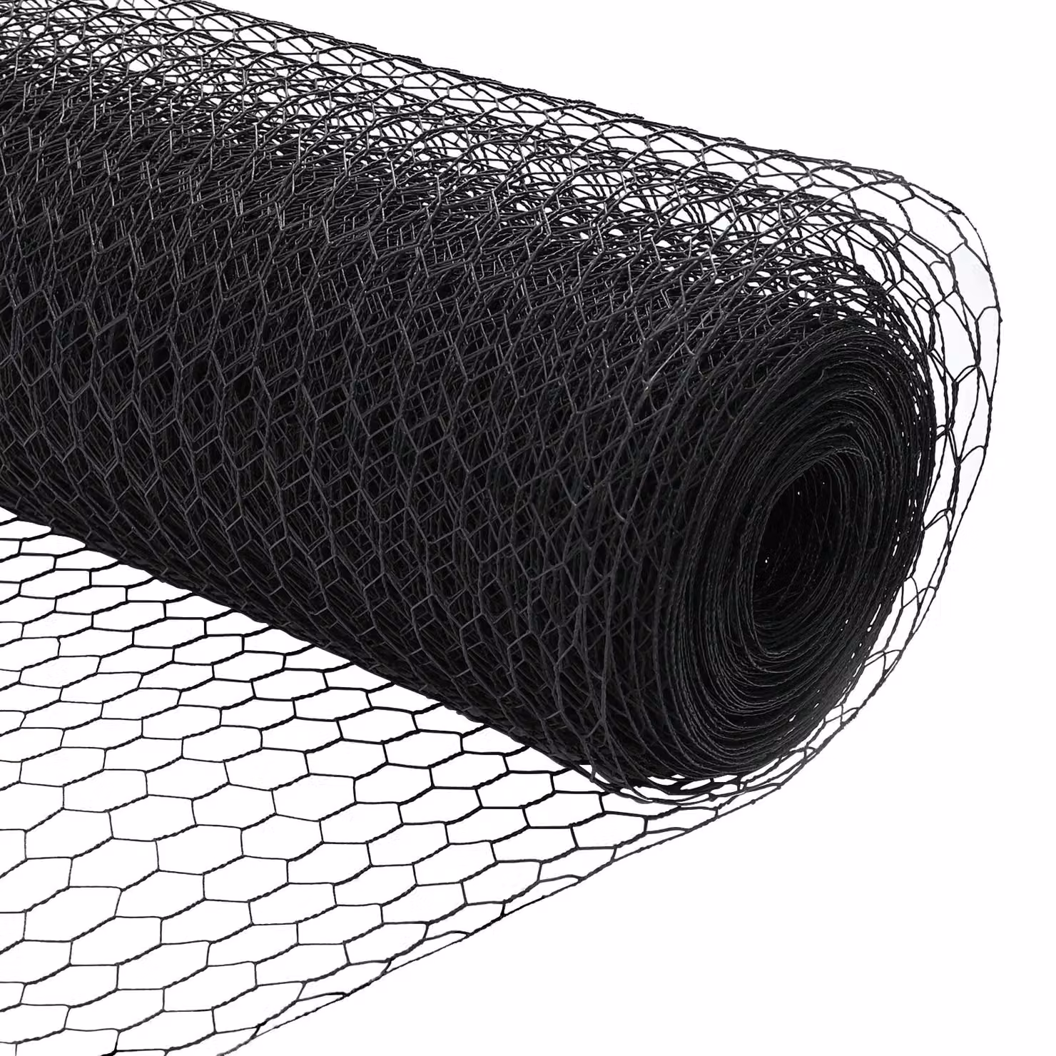 Berkfield Home Grey PVC-Coated Hexagon Steel Fence, W: 0.5 m, L: 10 m – 3