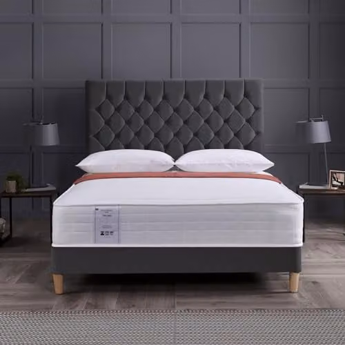 RestRelax Sleep Orchid Comfort Quilted Bonell Spring Mattress, White, W/D/H: 150 x 200 x 23 cm – 2