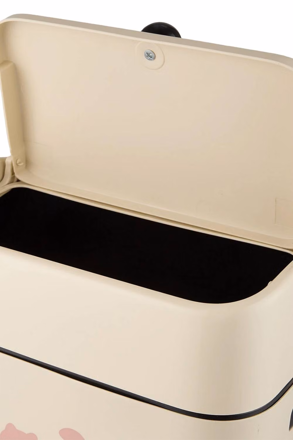 Living and Home Wall Mounted Hanging Kitchen Rubbish Bin with Flip Lid in Beige – 4