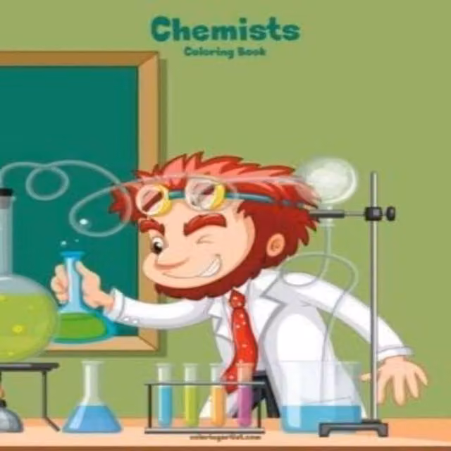 Nick Snels Chemists Coloring Book 1 Multicolour Paperback