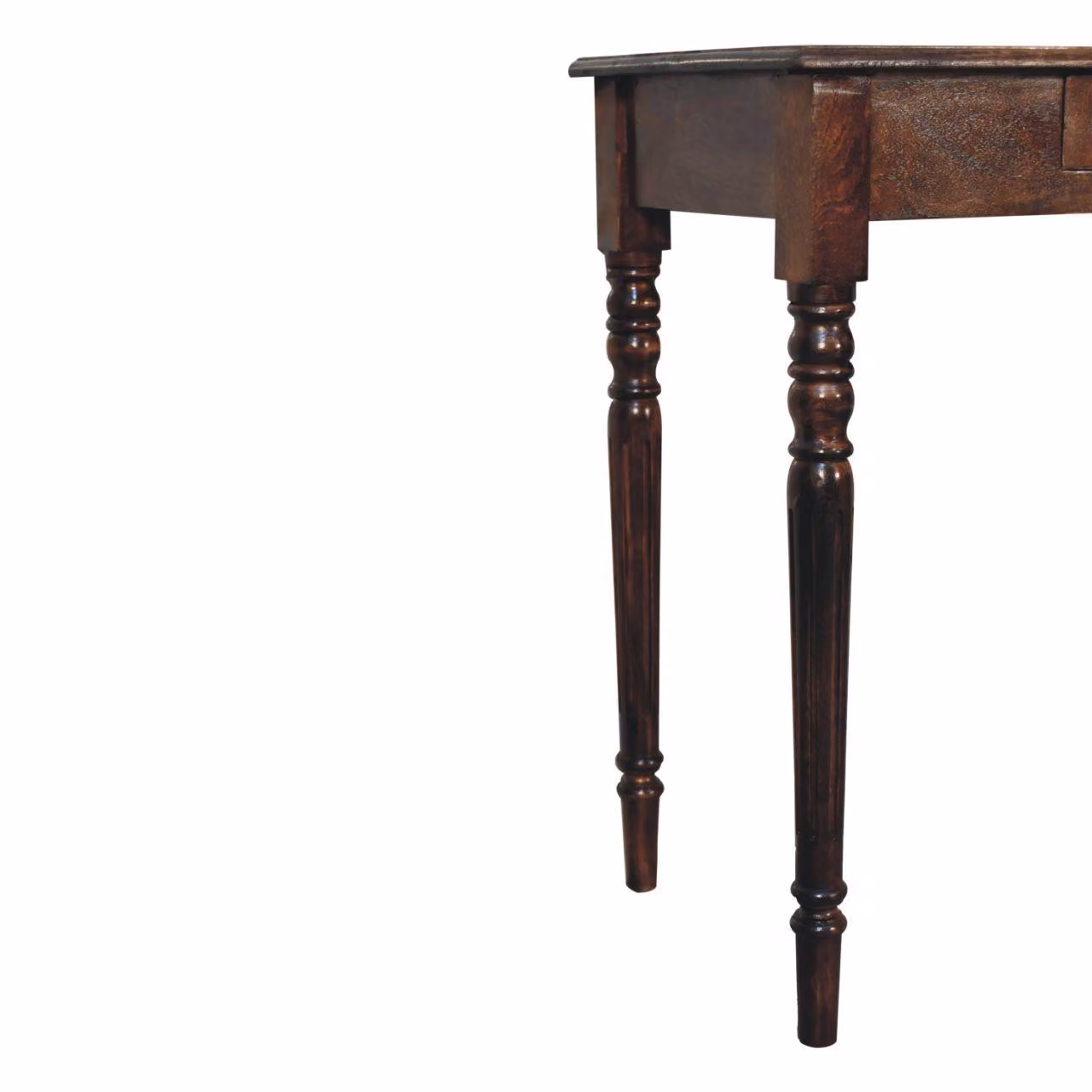 Aosom UK California Walnut Solid Wood Bedside Cabinet with Drawer, Brown, W/D/H: 80 x 45 x 78 cm – 6