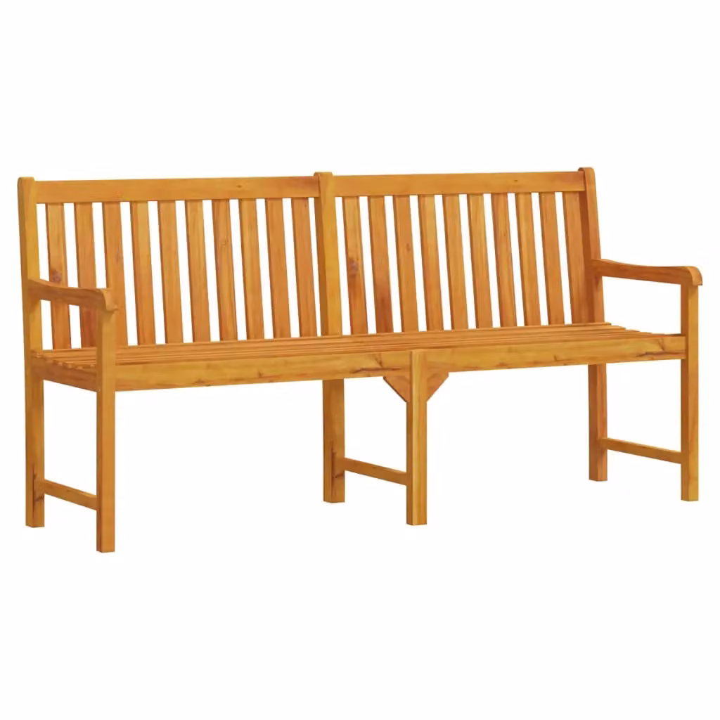 Berkfield Home Classic Garden Bench in Brown Solid Oiled Acacia Wood – 2