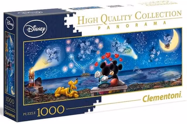 Clementoni Disney Mickey and Minnie Mouse 1000 Piece Multicolour Panoramic Jigsaw Puzzle