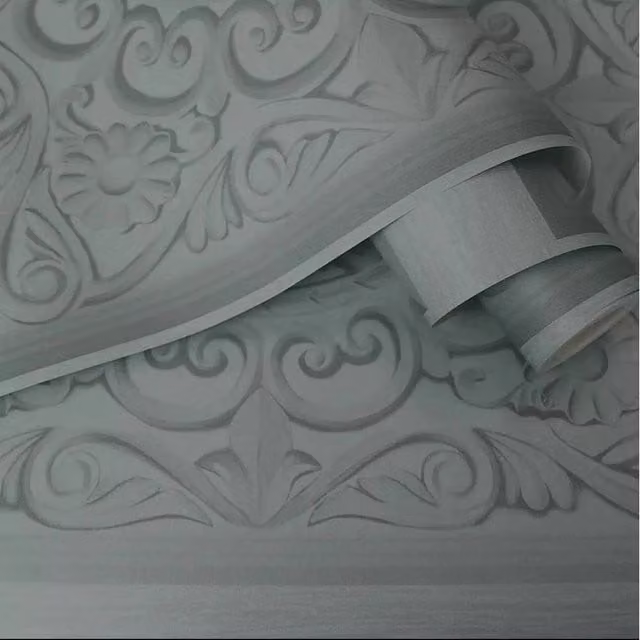 Havendro Teal Green 3D Floral Botanical Wood Panelling Wallpaper Roll