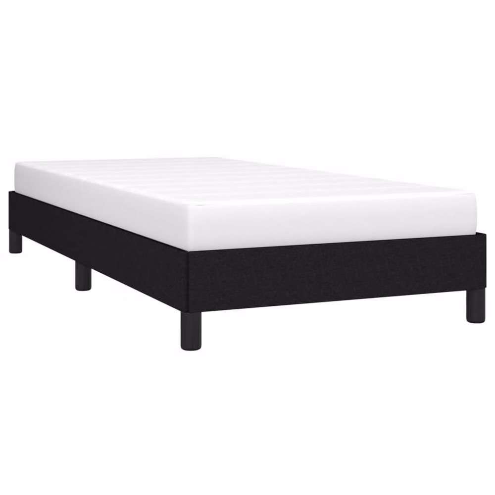 Berkfield Home Upholstered Single Bed Frame, Black, W: 90 cm, L: 190 cm – 3