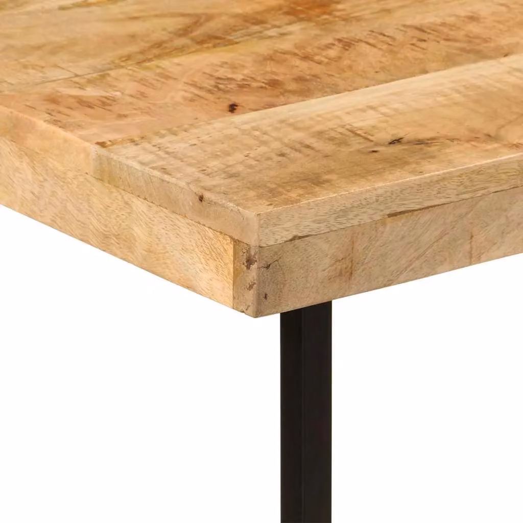 Berkfield Brown Mango Wood and Iron Corner Home Office Desk W/D/H: 165 x 110 x 77 cm – 2