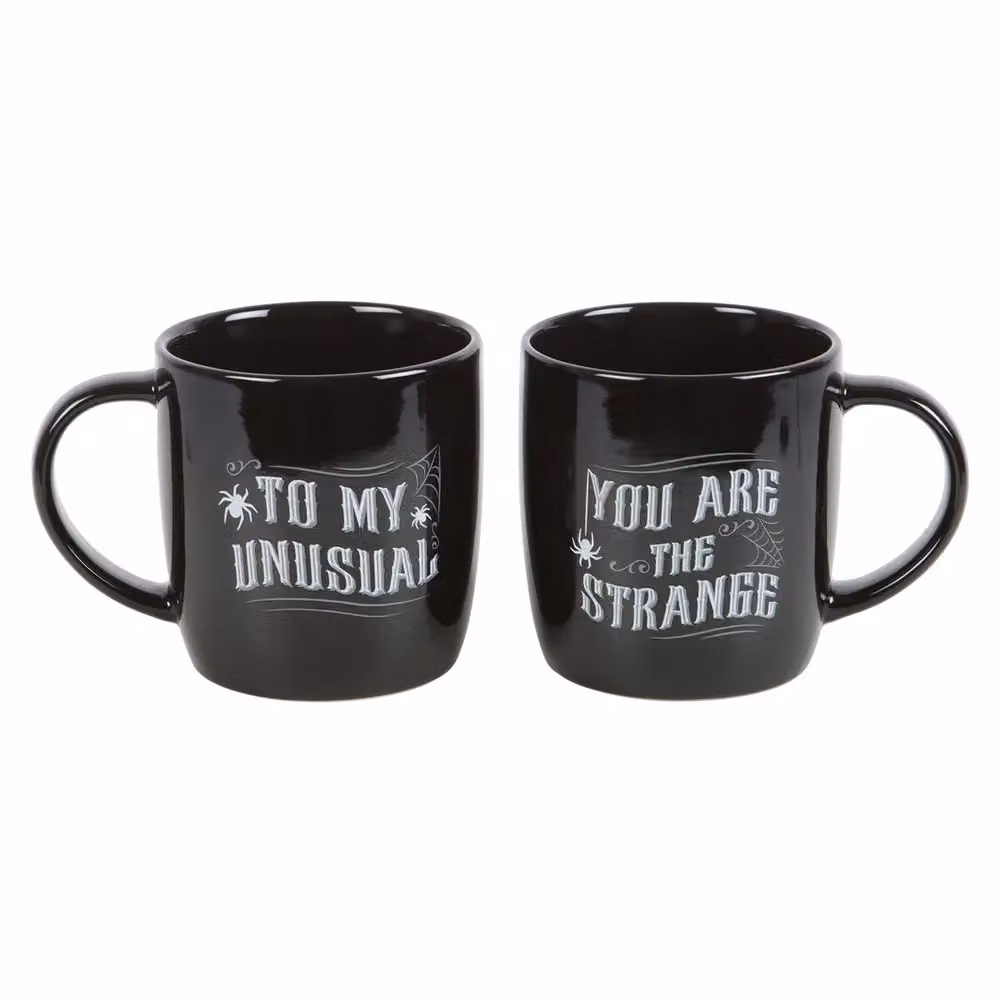 Something Different You Are The Strange To My Unusual Ceramic Mug Set, Pack of 2, Black – 2