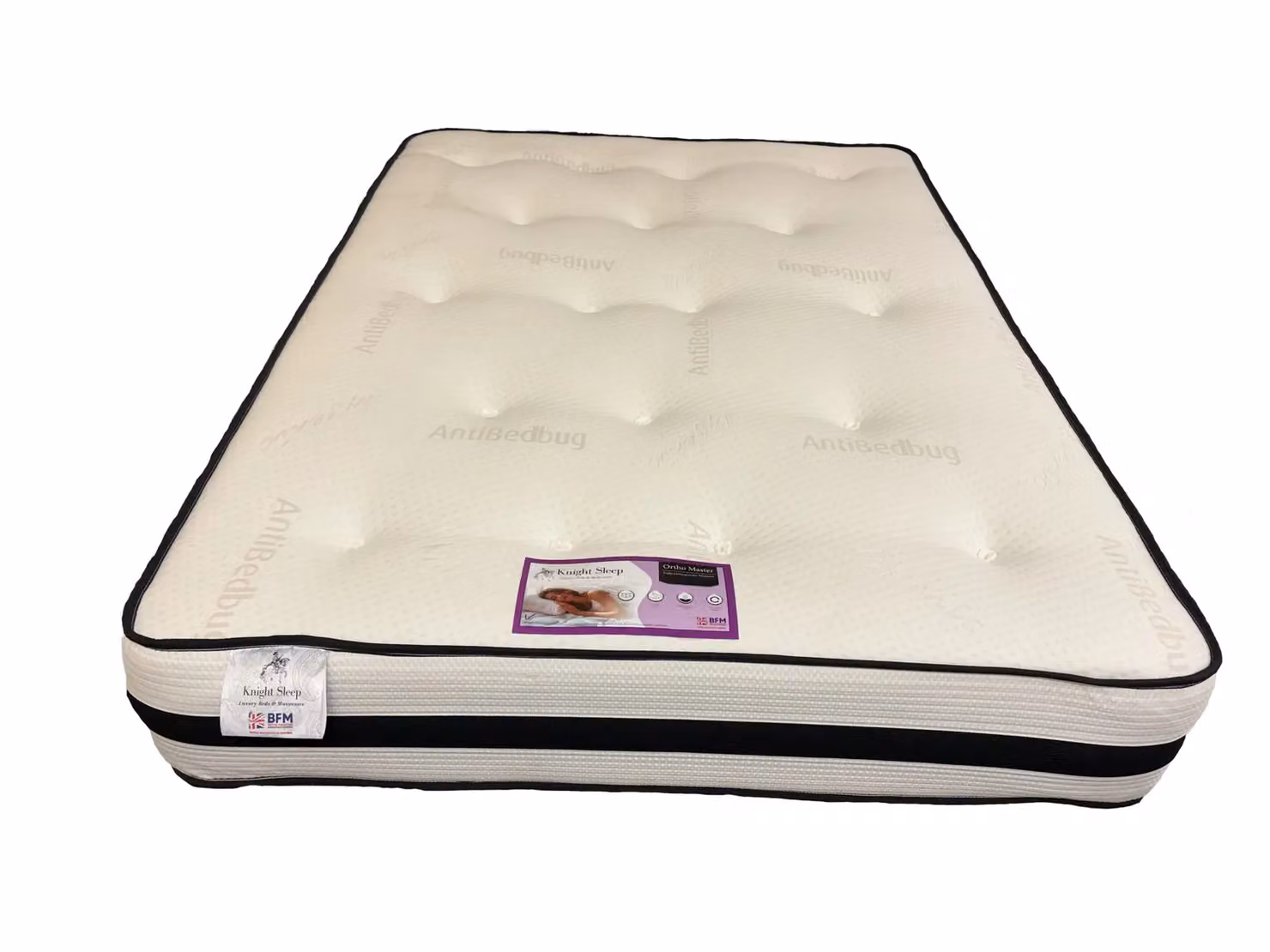Knight Sleep Comfort Luxury Ortho Master Dual Sided Bonell Spring Mattress in White, Small Single – 2