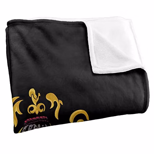 Warner Brothers Harry Potter Hogwarts Crest Fluffy Fleece Blanket in White and Multicolour, W/D/H: 152 x 127 cm – 2