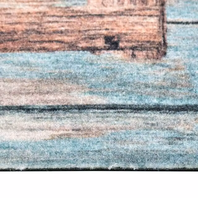 Berkfield Home Washable Abstract Kitchen Carpet, Multicolour, W: 60 cm, L: 300 cm