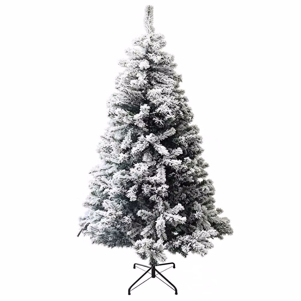 Gr8 Home 7ft Green Snow Flocked Artificial Christmas Tree – 2