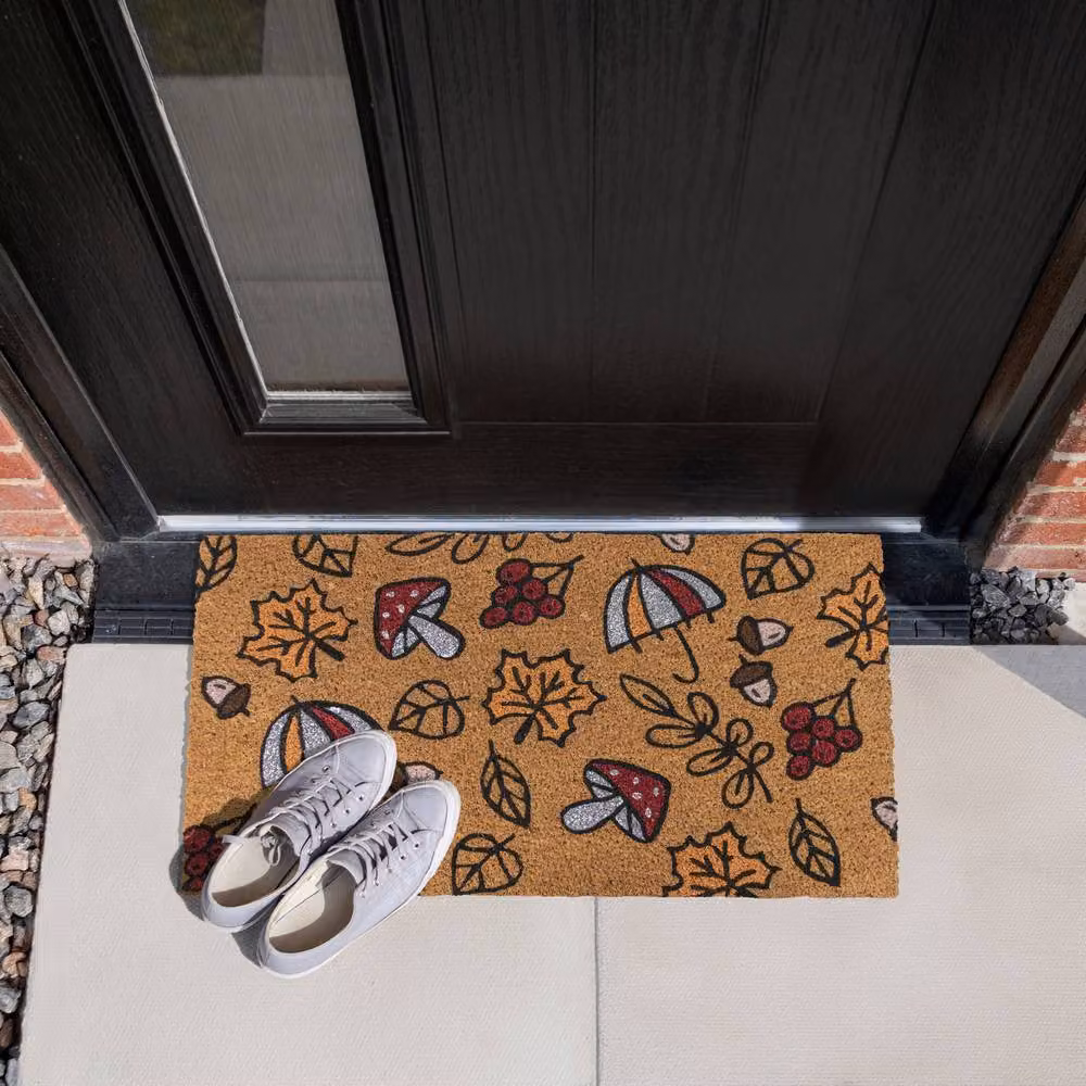 JVL Multicolour Coir and PVC Backed Rectangular Doormat W: 45 cm, D: 75 cm – 5