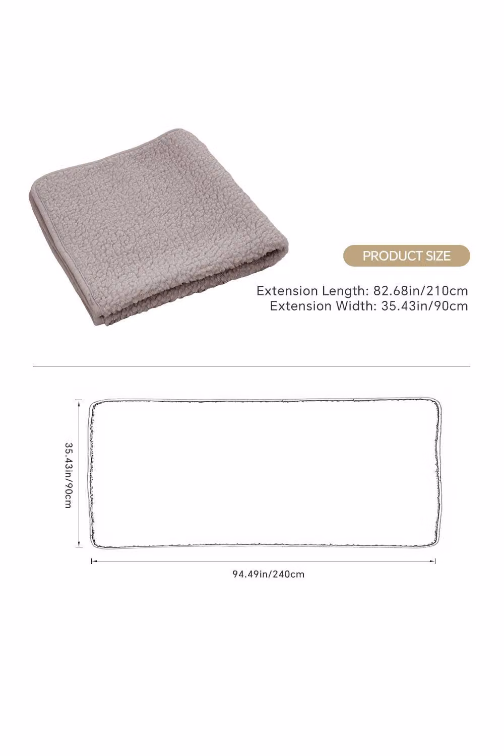 Garden Sanctuary Non-Slip Grey Sofa Cover – 5
