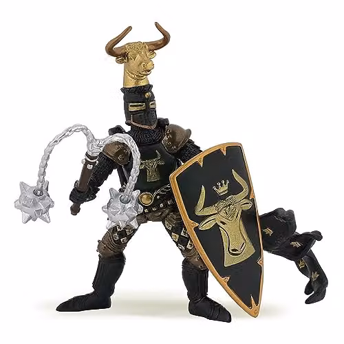 Papo Master Of Arms Bull Crest Figure, Multicolour Fantasy & Medieval Collection Toy