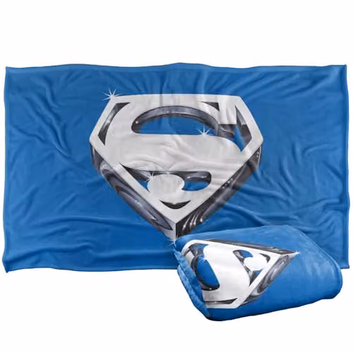 Warner Bros. Superman Shield 1978 Super Soft Fleece Throw Blanket, Multicolour