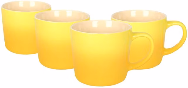 Argon Tableware Yellow New Bone China Mug, 330ml