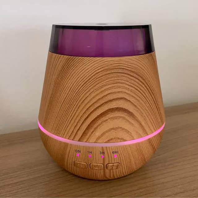 KDMD Helsinki USB Colour Change LED Ultrasonic Electric Diffuser, Brown