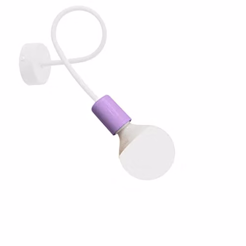 Netlighting Helam Oxford Wall Lamp in White and Purple, 25 cm