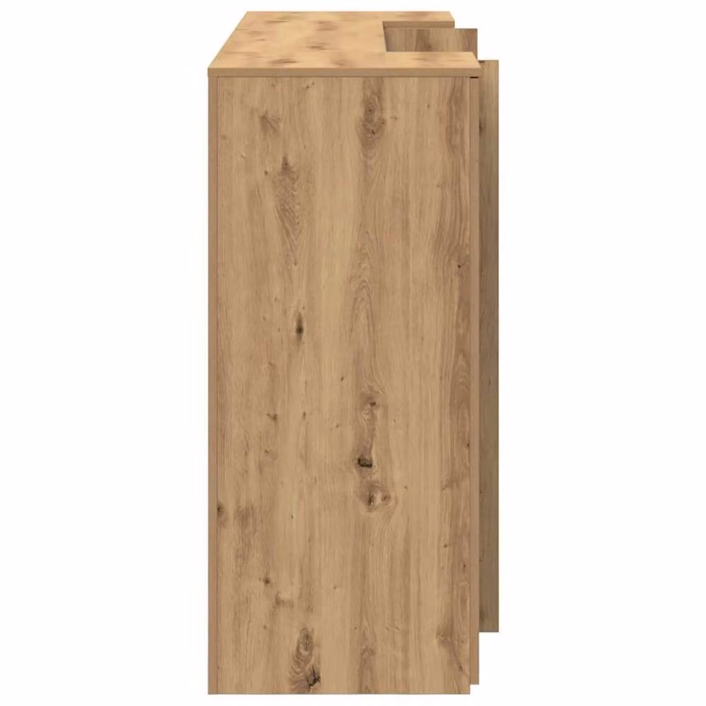 Berkfield Home Artisan Oak Reception Desk in Brown, W/D/H: 180 x 50 x 103.5 cm – 4